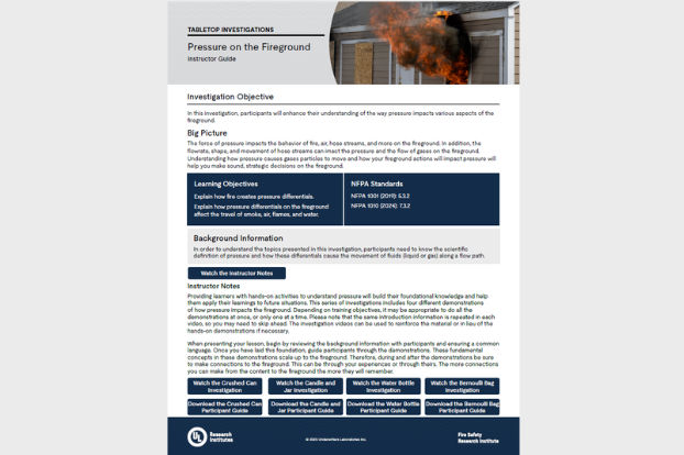 FSRI Fire Safety Research Institute | Training & Education