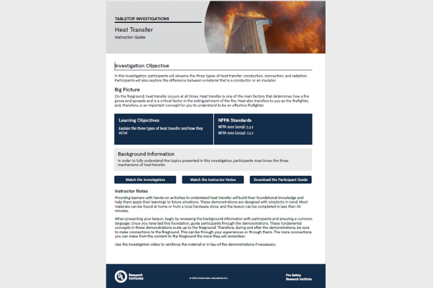 FSRI Fire Safety Research Institute | Training & Education