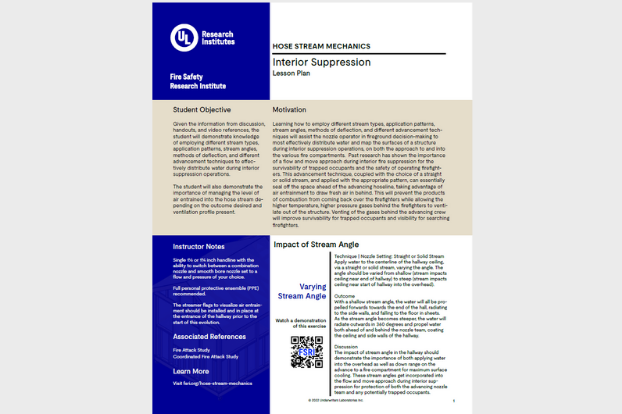 FSRI Fire Safety Research Institute | Training & Education