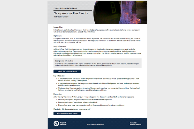 FSRI Fire Safety Research Institute | Training & Education