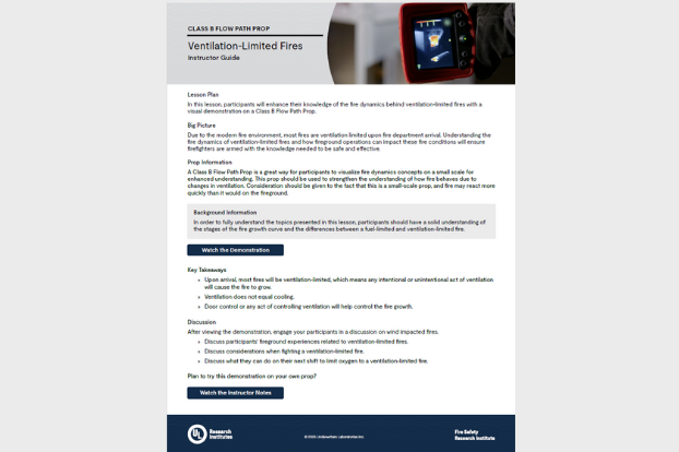 FSRI Fire Safety Research Institute | Training & Education