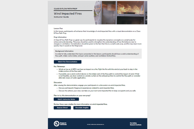 FSRI Fire Safety Research Institute | Training & Education